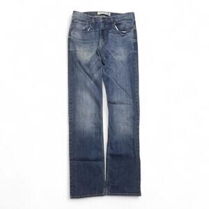 Wrangler Jeans – Blue Classic Fit Straight Leg Stretch Denim